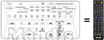 Telecomando equivalente V 1015 C Telecomando equivalente V 1015 C
