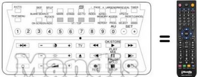 Telecomando equivalente V 1705 C Telecomando equivalente V 1705 C