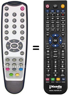 Telecomando equivalente DECCA V 20 KCDD