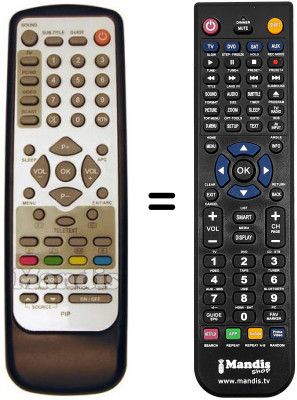 Telecomando equivalente DECCA V 32 HCHK