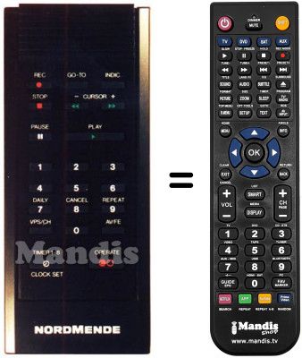 Telecomando equivalente V 950 C Telecomando equivalente V 950 C