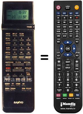 Telecomando equivalente Sanyo VHR-D4800 I