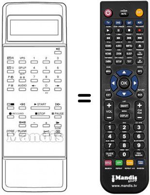 Telecomando equivalente Vidion VR 4020
