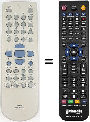 Telecomando equivalente VRF 2 PA