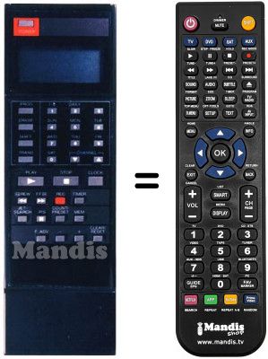 Telecomando equivalente VRI 606 Telecomando equivalente VRI 606