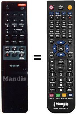 Telecomando equivalente Toshiba V 121 S