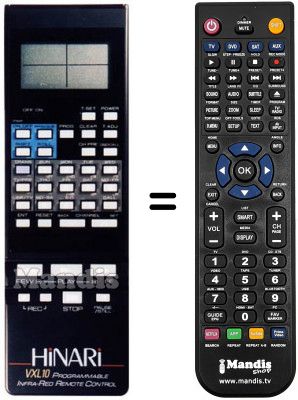 Telecomando equivalente VXL 10