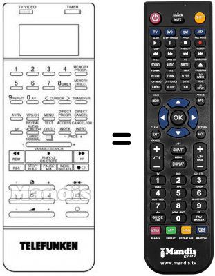 Telecomando equivalente VZ 945