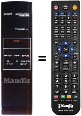 Telecomando equivalente WCR 870