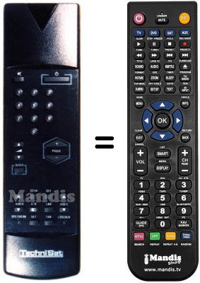 Telecomando equivalente Technisat ST 3002 S (ver. 1)