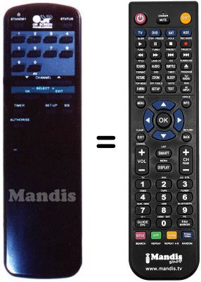 Telecomando equivalente Amstrad SRX 501