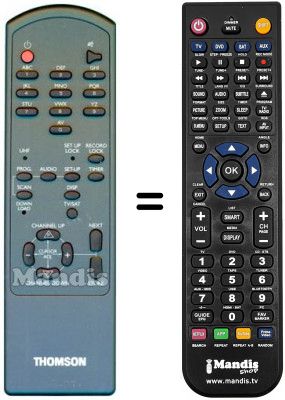 Telecomando equivalente Thomson ASR 11 T Telecomando equivalente Thomson ASR 11 T