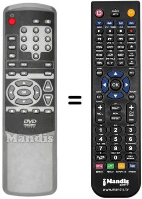 Telecomando equivalente Bluesky DV 800 Telecomando equivalente Bluesky DV 800