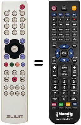 Telecomando equivalente ELIUM ELIPSUS DVR 3228 S
