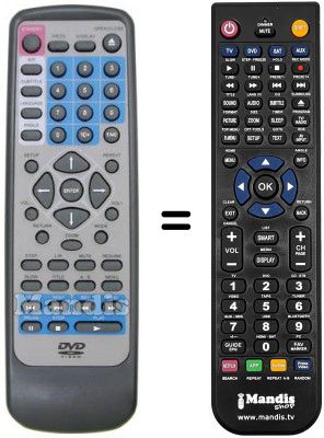 Telecomando equivalente KEYMAT KE DV 3002