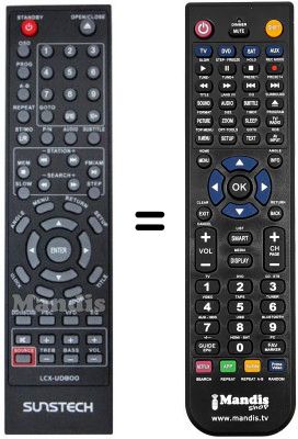 Telecomando equivalente Sunstech LCX-UD800