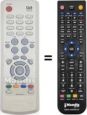Telecomando equivalente Samsung DSB-A200 C