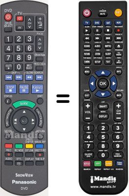 Telecomando equivalente Panasonic DMRE-X87