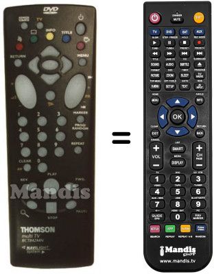 Telecomando equivalente Thomson DTH 4500 Telecomando equivalente Thomson DTH 4500