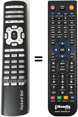 Telecomando equivalente PackardBell HDD RECORDER 80 / 250