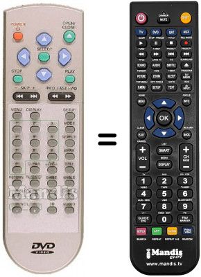 Telecomando equivalente Ingelen S 2100 Telecomando equivalente Ingelen S 2100