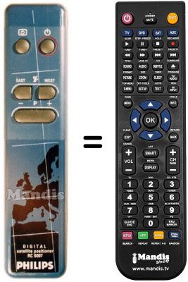 Telecomando equivalente PYE SCC 224 Telecomando equivalente PYE SCC 224