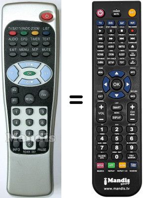 Telecomando equivalente CHESS SL 65 / 12