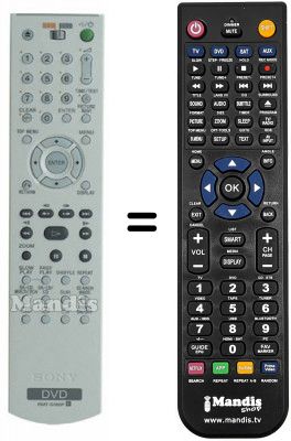 Telecomando equivalente Sony DVP-NS 92 V