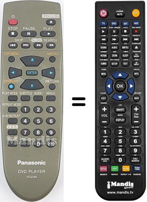 Telecomando equivalente National DVD RV 60