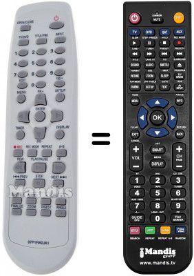 Telecomando equivalente Daewoo DRX 370 S Telecomando equivalente Daewoo DRX 370 S