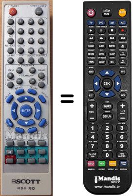 Telecomando equivalente MDXi90