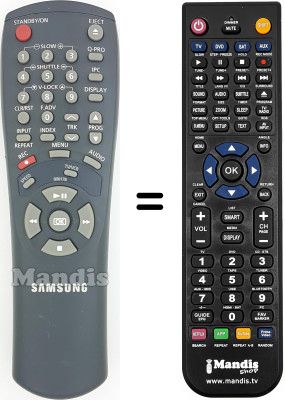 Telecomando equivalente Samsung SV6315X Telecomando equivalente Samsung SV6315X