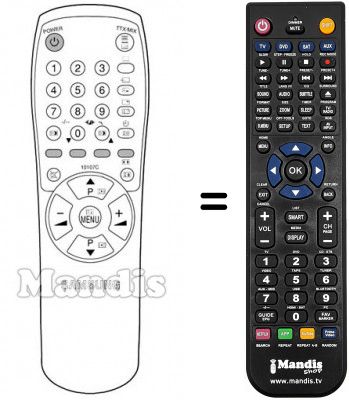 Telecomando equivalente Samsung CB20S20BT Telecomando equivalente Samsung CB20S20BT