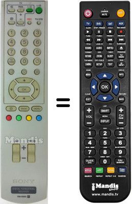Telecomando equivalente Sony RM-X800 Telecomando equivalente Sony RM-X800