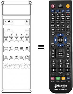 Telecomando equivalente Cge REMCON046