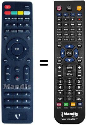 Telecomando equivalente Hisense LTDN24W12EU