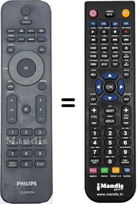 Telecomando equivalente Philips 42PFL5603D / 10