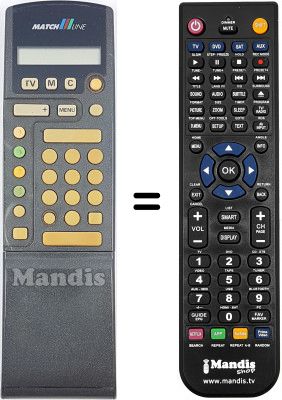 Telecomando equivalente RC7101