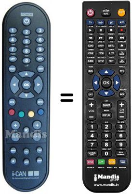 Telecomando equivalente Adb I-CAN1100TBG