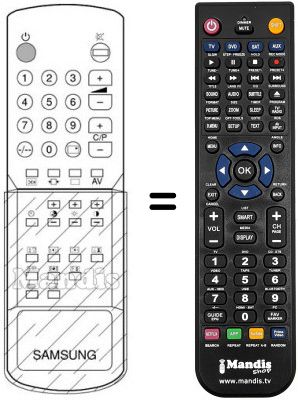 Telecomando equivalente Samsung 3F14-00033-071 Telecomando equivalente Samsung 3F14-00033-071