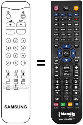 Telecomando equivalente Samsung CB5062A Telecomando equivalente Samsung CB5062A