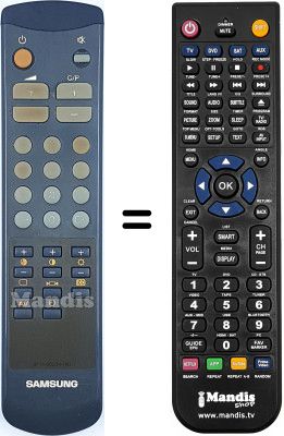 Telecomando equivalente Samsung 3F14-00034-140 Telecomando equivalente Samsung 3F14-00034-140