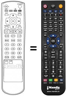 Telecomando equivalente REMCON908 Telecomando equivalente REMCON908