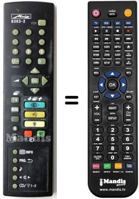 Telecomando equivalente Metz 63TB72100MT