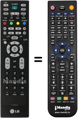 Telecomando equivalente LG 42PC3RV-TV Telecomando equivalente LG 42PC3RV-TV
