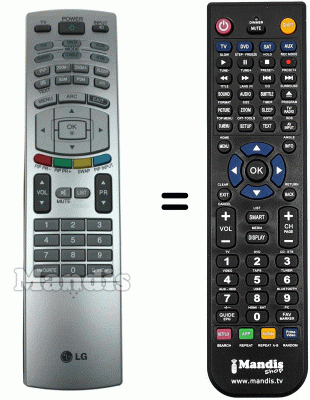 Telecomando equivalente LG 6710900011W Telecomando equivalente LG 6710900011W