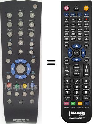 Telecomando equivalente Grundig 720117138500 Telecomando equivalente Grundig 720117138500