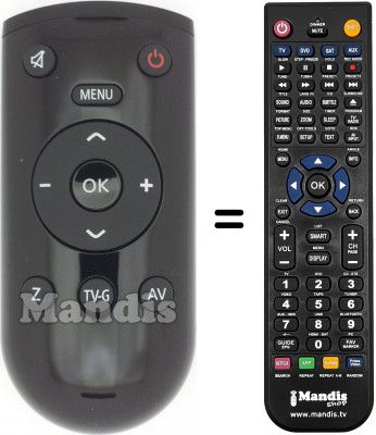 Telecomando equivalente Grundig 40VLE8160BP Telecomando equivalente Grundig 40VLE8160BP