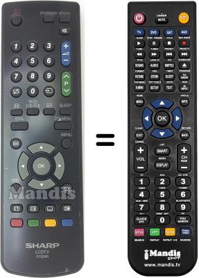 Telecomando equivalente Sharp LC-20AD5ERUS
