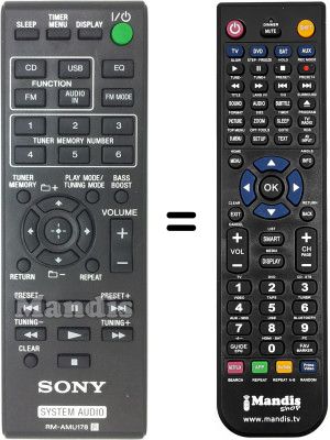 Telecomando equivalente RMAMU178